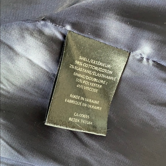 💋 RW & Co Navy Blue EUC blazer - Picture 4 of 6